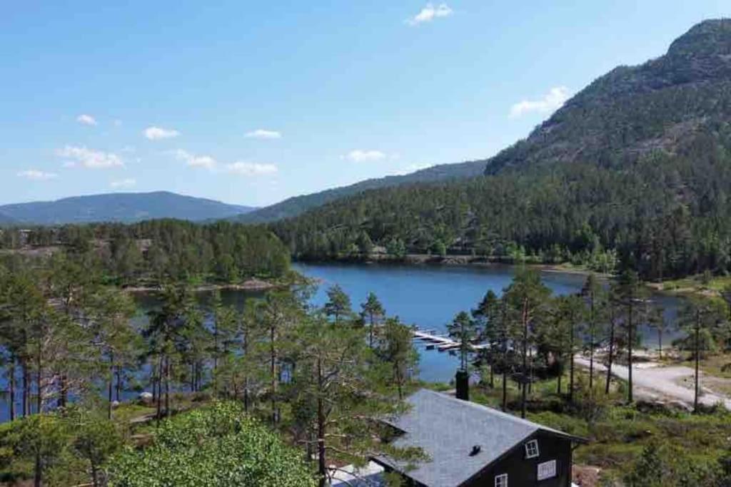 Cosy Cabin Between Lake And Mountain Treungen Exterior photo